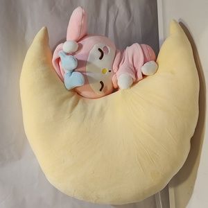 Sanrio My Melody Pink, Blue & Yellow Moon Plush Pillow